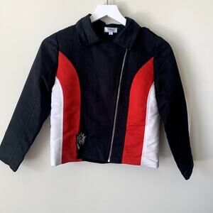 Disney Jacket Kids Size L Kingdom Hearts Black Moto Coat Cosplay Fandom
